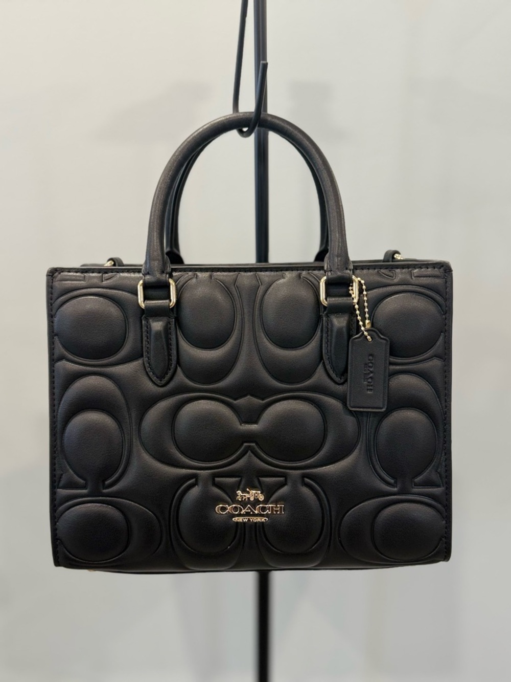 Maggie Small Tote Bag In Signature Leather